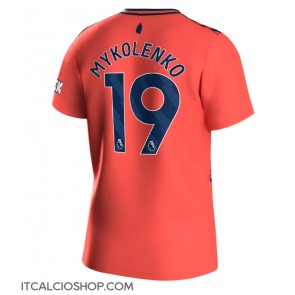 Everton Vitaliy Mykolenko #19 Seconda Maglia 2023-24 Manica Corta